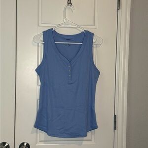 Sonoma Blue Fitted Sleeveless Tank Top L New